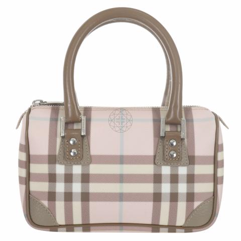 Sell Burberry London Mini Duffle Nova Check Bag - Soft Pink